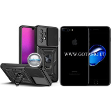 B-Ultra dėklas nugarėlė šarvai Apple iPhone 7 Plus, Apple iPhone 8 Plus mobiliesiems telefonams juodos spalvos