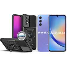 B-Ultra dėklas nugarėlė šarvai Samsung Galaxy A34 mobiliajam telefonui juodos spalvos