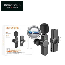 Belaidis prisegamas mikrofonas su Apple Lightning jungtimi Borofone