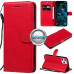 Diary Mate dėklas Honor X8a telefonui raudonos spalvos