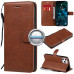 Diary Mate dėklas Honor X8a telefonui rudos spalvos