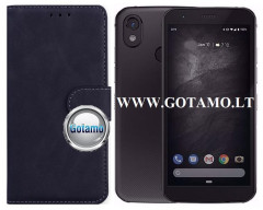 Diary Mate2 dėklas knyga CAT S52 telefonui juodos spalvos