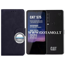 Diary Mate2 dėklas knyga CAT S75 telefonui juodos spalvos Diary Mate2 dėklas knyga CAT S75 telefonui juodos spalvos