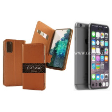Apple iPhone 7 8 SE (2020) dėklai ir apsauginiai stiklai - Gotamo Vintage natūralios odos dėklas Apple iPhone 7, Apple iPhone 8, Apple iPhone SE (2020, 2022) mobiliesiems telefonams rudos spalvos