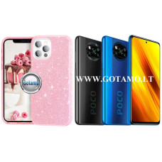 Xiaomi Poco X3, X3 NFC, Xiaomi Poco X3 Pro dėklai ir apsauginiai stiklai - iLLumi-Neo silikoninis dėklas nugarėlė Xiaomi Poco X3, Xiaomi Poco X3 NFC, Xiaomi Poco X3 Pro telefonams rožinės spalvos