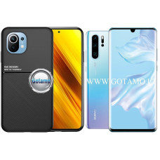Magnetic Hold dėklas nugarėlė Huawei P30 Pro telefonui juodos spalvos