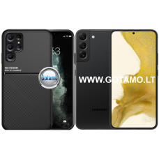 Magnetic Hold dėklas nugarėlė Samsung Galaxy S22 5G telefonui juodos spalvos Magnetic Hold dėklas nugarėlė Samsung Galaxy S22 5G telefonui juodos spalvos