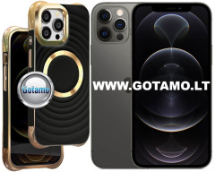 MagSafe Beauty dėklas nugarėlė Apple iPhone 12, Apple iPhone 12 Pro telefonams juodos spalvos MagSafe Beauty dėklas nugarėlė Apple iPhone 12, Apple iPhone 12 Pro telefonams juodos spalvos