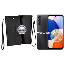 Samsung Galaxy A14, Samsung Galaxy A14 5G dėklai ir apsauginiai stiklai - Manager dėklas Samsung Galaxy A14, Samsung Galaxy A14 5G mobiliesiems telefonams juodos spalvos