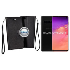 Samsung Galaxy S10 dėklai ir apsauginiai stiklai - Manager dėklas Samsung Galaxy S10 telefonui juodos spalvos