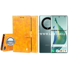 Honor Magic 5 Lite, Honor X9a dėklai ir apsauginiai stiklai - Odyssey dėklas Honor Magic 5 Lite, Honor X9a telefonams garstyčių spalvos