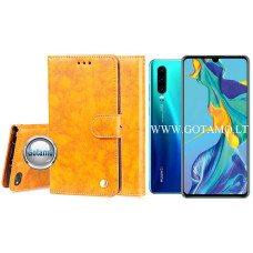 Huawei P30 dėklai ir apsauginiai stiklai - Odyssey dėklas Huawei P30 telefonui garstyčių spalvos