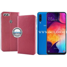 Samsung Galaxy A50 dėklai ir apsauginiai stiklai - Re-Cap magnetinis dėklas Samsung Galaxy A50 mobiliajam telefonui tamsiai raudonos (bordo) spalvos