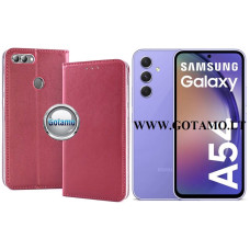 Samsung Galaxy A54 dėklai ir apsauginiai stiklai - Re-Cap magnetinis dėklas Samsung Galaxy A54 mobiliajam telefonui bordo spalvos