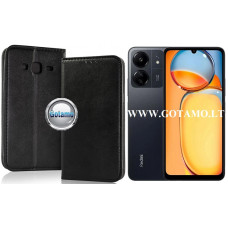 Xiaomi Redmi 13C, 13C 5G, Xiaomi Poco C65 dėklai ir apsauginiai stiklai - Re-Cap magnetinis dėklas Xiaomi Redmi 13C, Xiaomi Redmi 13C 5G, Xiaomi Poco C65 mobiliesiems telefonams juodos spalvos