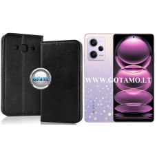 Re-Cap magnetinis dėklas Xiaomi Redmi Note 12 Pro, Xiaomi Poco X5 Pro mobiliesiems telefonams juodos spalvos