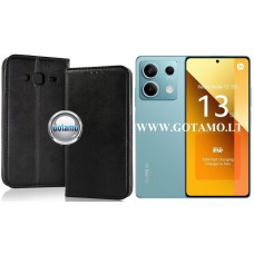 Xiaomi Redmi Note 13 5G dėklai ir apsauginiai stiklai - Re-Cap magnetinis dėklas Xiaomi Redmi Note 13 5G mobiliajam telefonui juodos spalvos