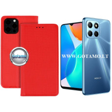 Honor X6, Honor X8 5G, Honor 70 Lite dėklai ir apsauginiai stiklai - Re-Grid magnetinis dėklas Honor X6, Honor X8 5G, Honor 70 Lite telefonams raudonos spalvos