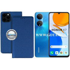 Honor X7 dėklai ir apsauginiai stiklai - Re-Grid magnetinis dėklas Honor X7 telefonui mėlynos spalvos