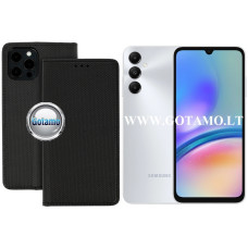 Samsung Galaxy A05s dėklai ir apsauginiai stiklai - Re-Grid magnetinis dėklas Samsung Galaxy A05s telefonui juodos spalvos