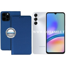 Samsung Galaxy A05s dėklai ir apsauginiai stiklai - Re-Grid magnetinis dėklas Samsung Galaxy A05s telefonui mėlynos spalvos