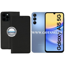 Re-Grid magnetinis dėklas Samsung Galaxy A15, Samsung Galaxy A15 5G telefonams juodos spalvos