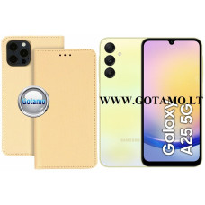 Samsung Galaxy A25 dėklai ir apsauginiai stiklai - Re-Grid magnetinis dėklas Samsung Galaxy A25 telefonui aukso spalvos