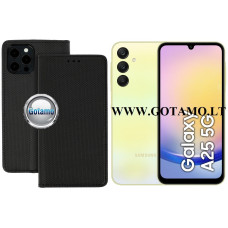 Samsung Galaxy A25 dėklai ir apsauginiai stiklai - Re-Grid magnetinis dėklas Samsung Galaxy A25 telefonui juodos spalvos