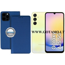 Samsung Galaxy A25 dėklai ir apsauginiai stiklai - Re-Grid magnetinis dėklas Samsung Galaxy A25 telefonui mėlynos spalvos