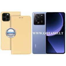 Xiaomi 13T, Xiaomi 13T Pro dėklai ir apsauginiai stiklai - Re-Grid magnetinis dėklas Xiaomi 13T, Xiaomi 13T Pro telefonams aukso spalvos