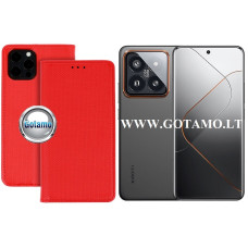 Xiaomi 14 Pro dėklai ir apsauginiai stiklai - Re-Grid magnetinis dėklas Xiaomi 14 Pro telefonui raudonos spalvos