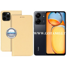 Xiaomi Redmi 13C, 13C 5G, Xiaomi Poco C65 dėklai ir apsauginiai stiklai - Re-Grid magnetinis dėklas Xiaomi Redmi 13C, Xiaomi Redmi 13C 5G, Xiaomi Poco C65 telefonams aukso spalvos