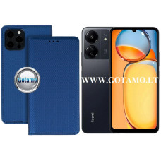 Xiaomi Redmi 13C, 13C 5G, Xiaomi Poco C65 dėklai ir apsauginiai stiklai - Re-Grid magnetinis dėklas Xiaomi Redmi 13C, Xiaomi Redmi 13C 5G, Xiaomi Poco C65 telefonams mėlynos spalvos