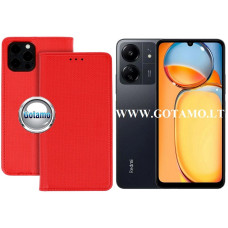 Xiaomi Redmi 13C, 13C 5G, Xiaomi Poco C65 dėklai ir apsauginiai stiklai - Re-Grid magnetinis dėklas Xiaomi Redmi 13C, Xiaomi Redmi 13C 5G, Xiaomi Poco C65 telefonams raudonos spalvos