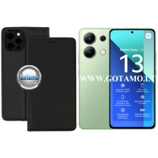 Xiaomi Redmi Note 13 4G dėklai ir apsauginiai stiklai - Re-Grid magnetinis dėklas Xiaomi Redmi Note 13 4G telefonui juodos spalvos