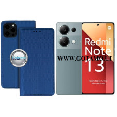 Xiaomi Redmi Note 13 4G dėklai ir apsauginiai stiklai - Re-Grid magnetinis dėklas Xiaomi Redmi Note 13 Pro 4G, Xiaomi Poco M6 Pro telefonams mėlynos spalvos