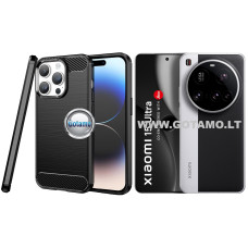 Siege dėklas nugarėlė Xiaomi 15 Ultra telefonui juodos spalvos