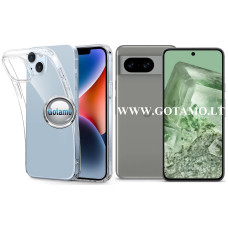 Google Pixel 8 dėklai ir apsauginiai stiklai - Skin silikoninis dėklas 1MM storio Google Pixel 8 telefonui