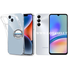 Samsung Galaxy A05s dėklai ir apsauginiai stiklai - Skin silikoninis dėklas 1MM storio Samsung Galaxy A05s telefonui