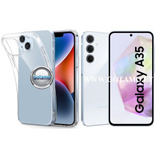 Samsung Galaxy A35 dėklai ir apsauginiai stiklai - Skin silikoninis dėklas 1MM storio Samsung Galaxy A35 telefonui