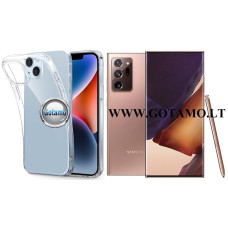 Samsung Galaxy Note 20 Ultra dėklai ir apsauginiai stiklai - Skin silikoninis dėklas 1MM storio Samsung Galaxy Note 20 Ultra telefonui