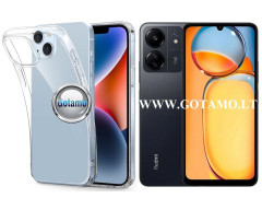 Skin silikoninis dėklas 1MM storio Xiaomi Redmi 13C, Xiaomi Poco C65 telefonams