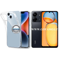 Skin silikoninis dėklas 1MM storio Xiaomi Redmi 13C, Xiaomi Redmi 13C 5G, Xiaomi Poco C65 telefonams