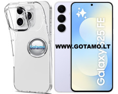 Skin silikoninis dėklas 2MM storio Samsung Galaxy S25 FE telefonui Skin silikoninis dėklas 2MM storio Samsung Galaxy S25 FE telefonui
