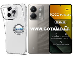 Skin silikoninis dėklas 2MM storio Xiaomi Poco M7 Pro 5G telefonui
