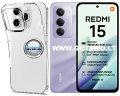 Skin silikoninis dėklas 2MM storio Xiaomi Redmi 15 4G telefonui Skin silikoninis dėklas 2MM storio Xiaomi Redmi 15 4G telefonui