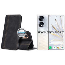 Tailed magnetinis dėklas Honor 70 telefonui juodos spalvos