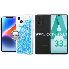 Waterfall3 dėklas nugarėlė Samsung Galaxy A33 5G telefonui žydros spalvos