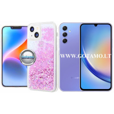 Samsung Galaxy A34 dėklai ir apsauginiai stiklai - Waterfall3 dėklas nugarėlė Samsung Galaxy A34 telefonui rožinės spalvos