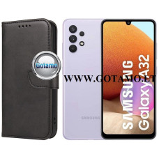 Samsung Galaxy A32 dėklai ir apsauginiai stiklai - Wing dėklas knygelė Samsung Galaxy A32 telefonui juodos spalvos